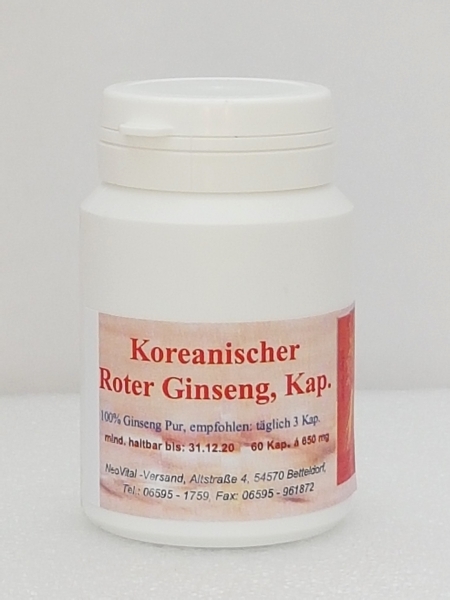 Roter Kor. Ginseng, 60 Kaps.